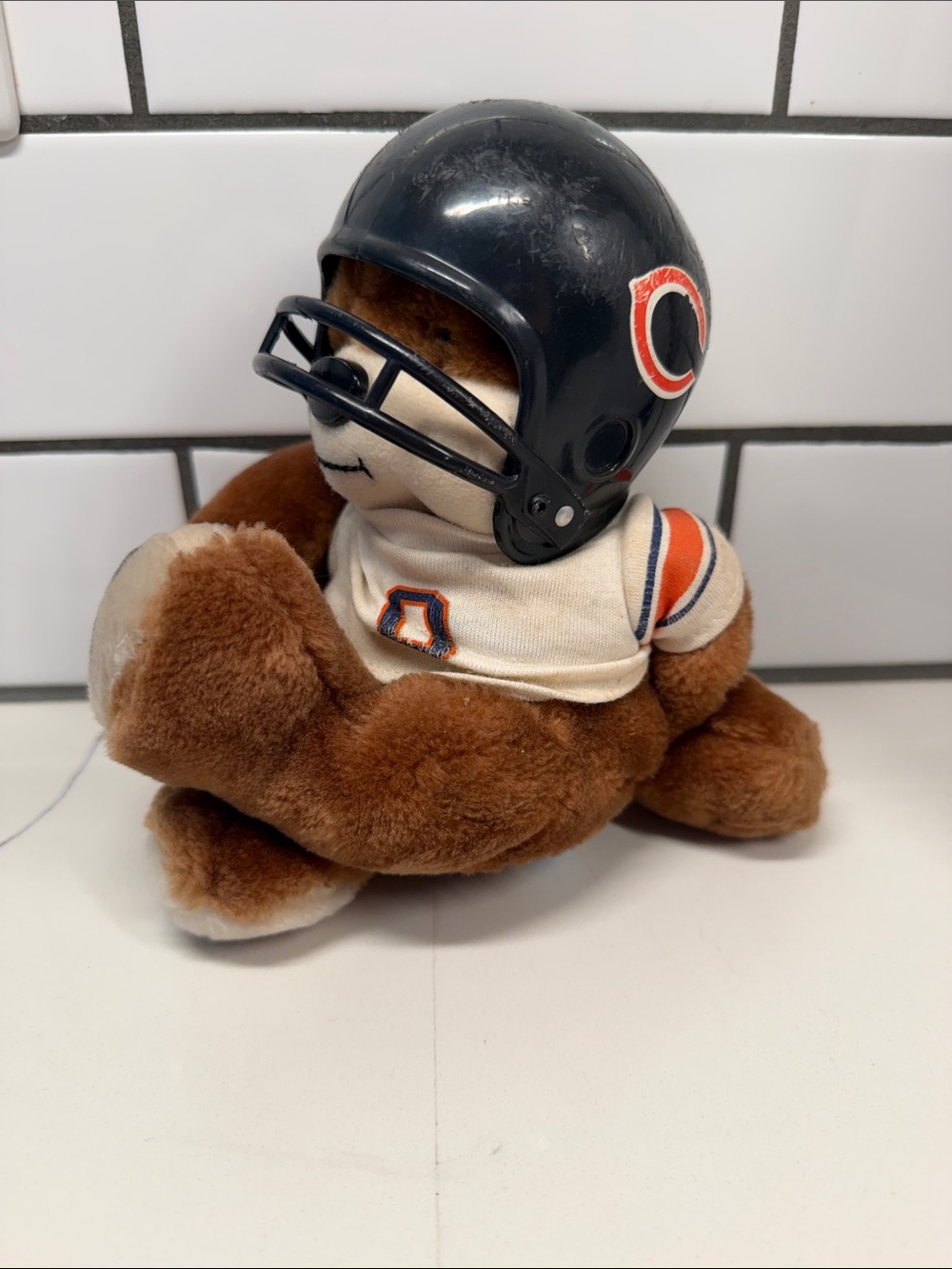 Vintage Chicago Bear 1983 mascot, tutor, games, plush toy